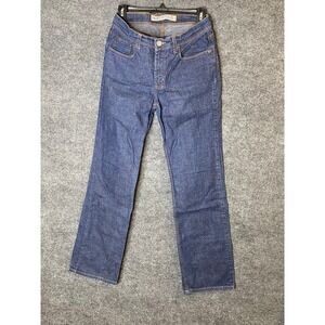 EXPRESS Low Rise Boot Cut Jeans Womens Juniors 5/6 L Dark Wash Denim‎ Y2K Retro